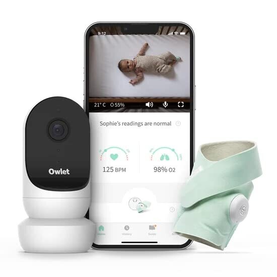 Owlet Smart Sock 3 + HD Cam - Baby Safety...