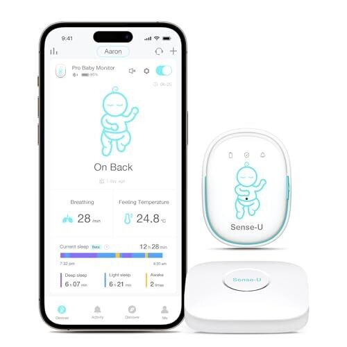 Sense-U Pro Baby Monitor Long Range �...