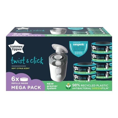 Tommee Tippee Twist & Click Nappy Bin Refill...