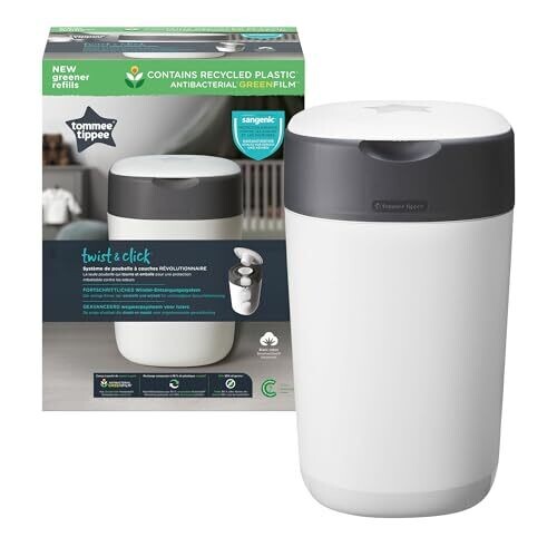 Tommee Tippee Twist & Click Nappy Bin with...