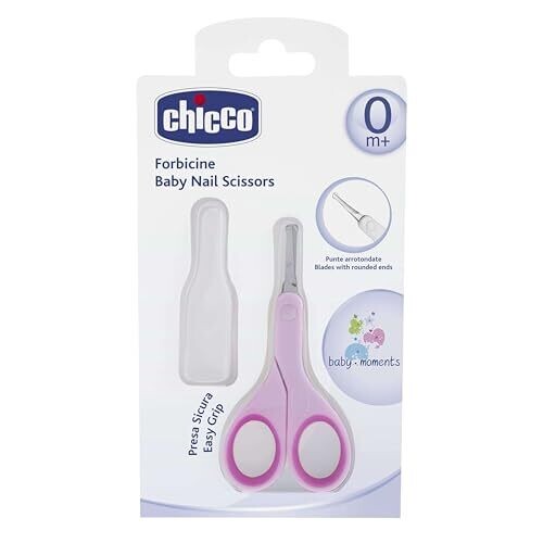 Chicco Baby Nail Scissors, Pink � Safe Gentle...