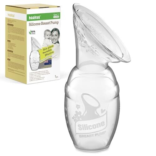 Haakaa Silicone Pump for Hands-Free Milk...