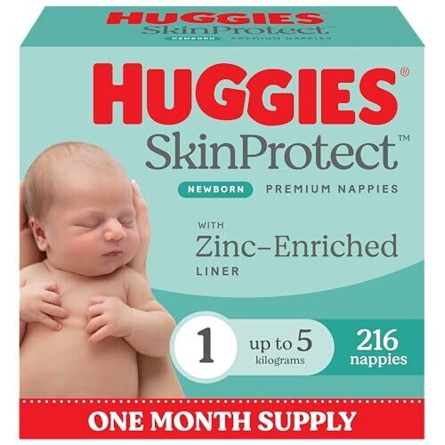 Huggies Skin Protect Newborn Nappies Size 1...